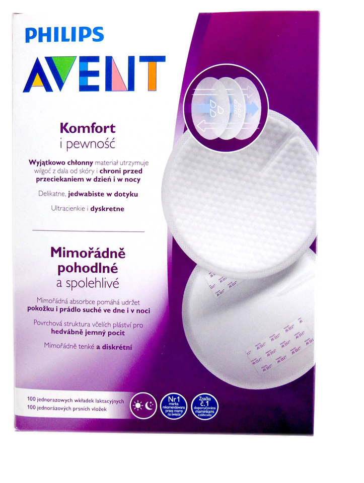 Tampoane de unica folosinta pentru sani SCF254/13, 100 bucati, Philips Avent Tampoane de unica folosinta pentru sani SCF254/13, 100 bucati, Philips Avent