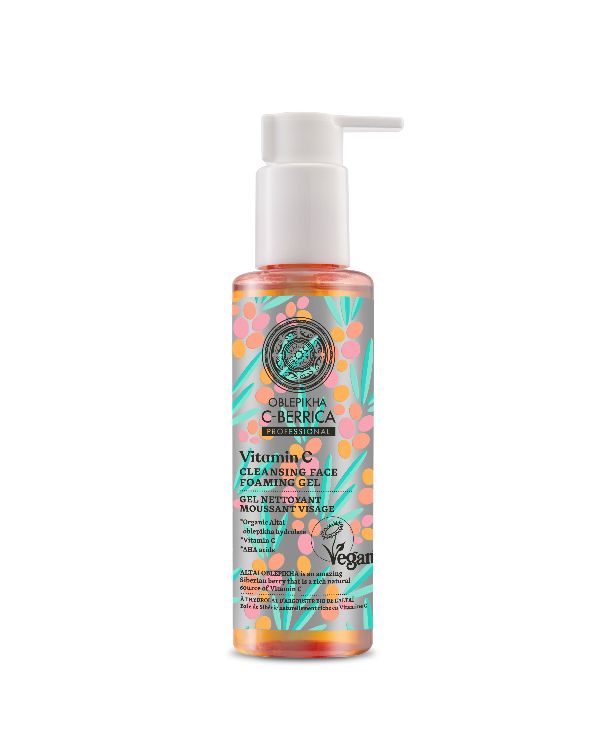 Gel spumant pentru curatarea fetei Oblepikha C-Berrica, 145ml, Natura Siberica Gel spumant pentru curatarea fetei Oblepikha C-Berrica, 145ml, Natura Siberica