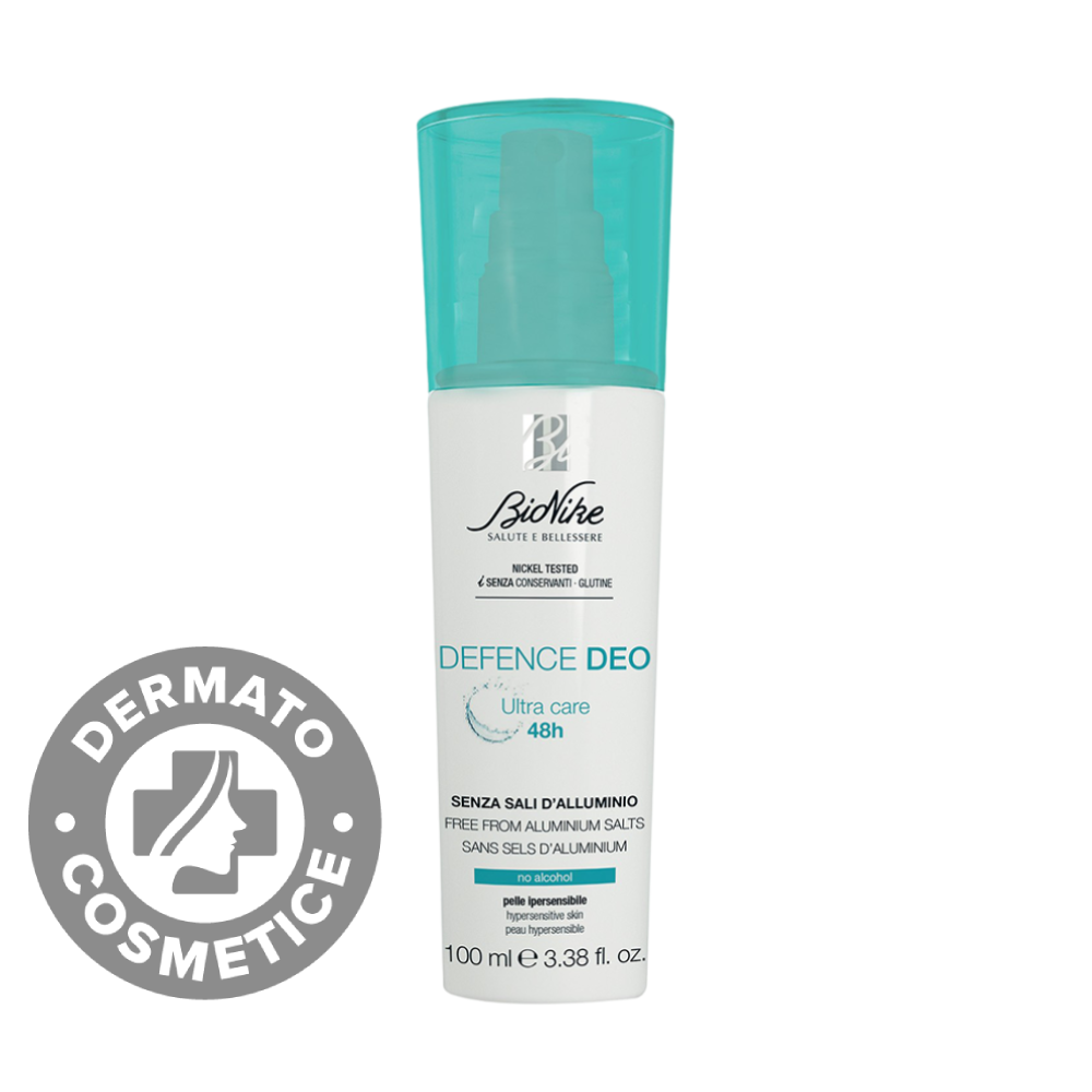 Deodorant fara sare de aluminiu Defence Deo Ultra Care 48h, 100ml, Bionike Deodorant fara sare de aluminiu Defence Deo Ultra Care 48h, 100ml, Bionike