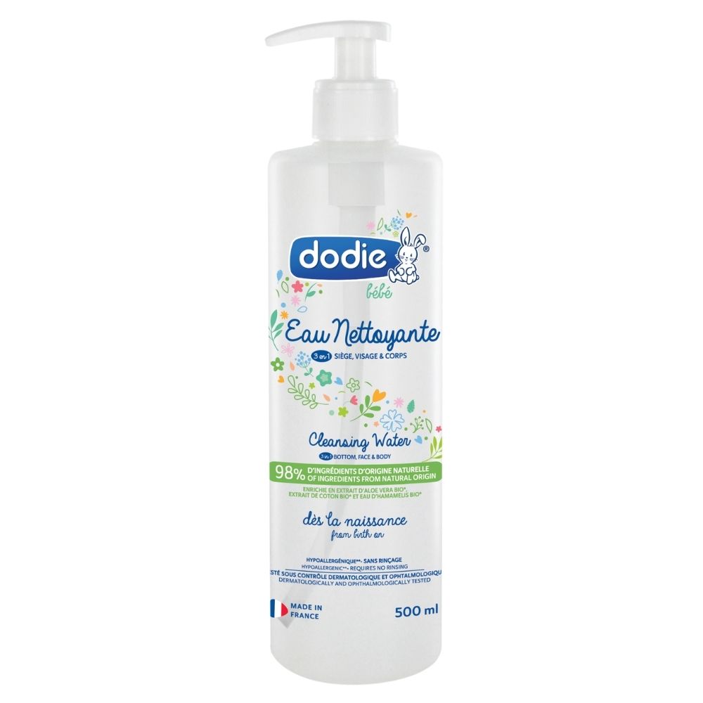 Apa de curatare 3 in 1 pentru sezut, fata si corp, 500ml, Dodie Apa de curatare 3 in 1 pentru sezut, fata si corp, 500ml, Dodie