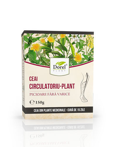 Ceai Circulatoriu-plant picioare fara varice, 150g, Dorel Plant Ceai Circulatoriu-plant picioare fara varice, 150g, Dorel Plant
