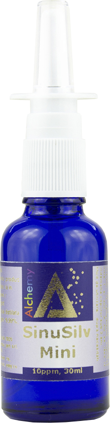 Atomizor nazal cu argint coloidal SinuSilv Mini 10ppm, 30ml, Alchemy