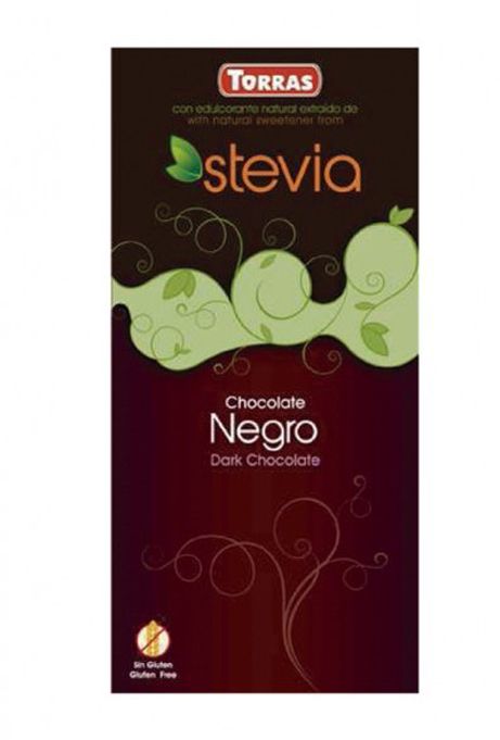 Ciocolata neagra fara zahar si gluten 60% cacao Stevia, 100g, Torras Ciocolata neagra fara zahar si gluten 60% cacao Stevia, 100g, Torras