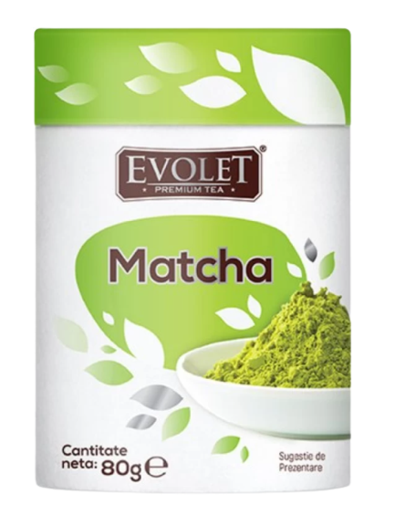 Ceai verde pentru infuzie vrac Matcha Evolet Premium Tea, 80g, Vedda Ceai verde pentru infuzie vrac Matcha Evolet Premium Tea, 80g, Vedda
