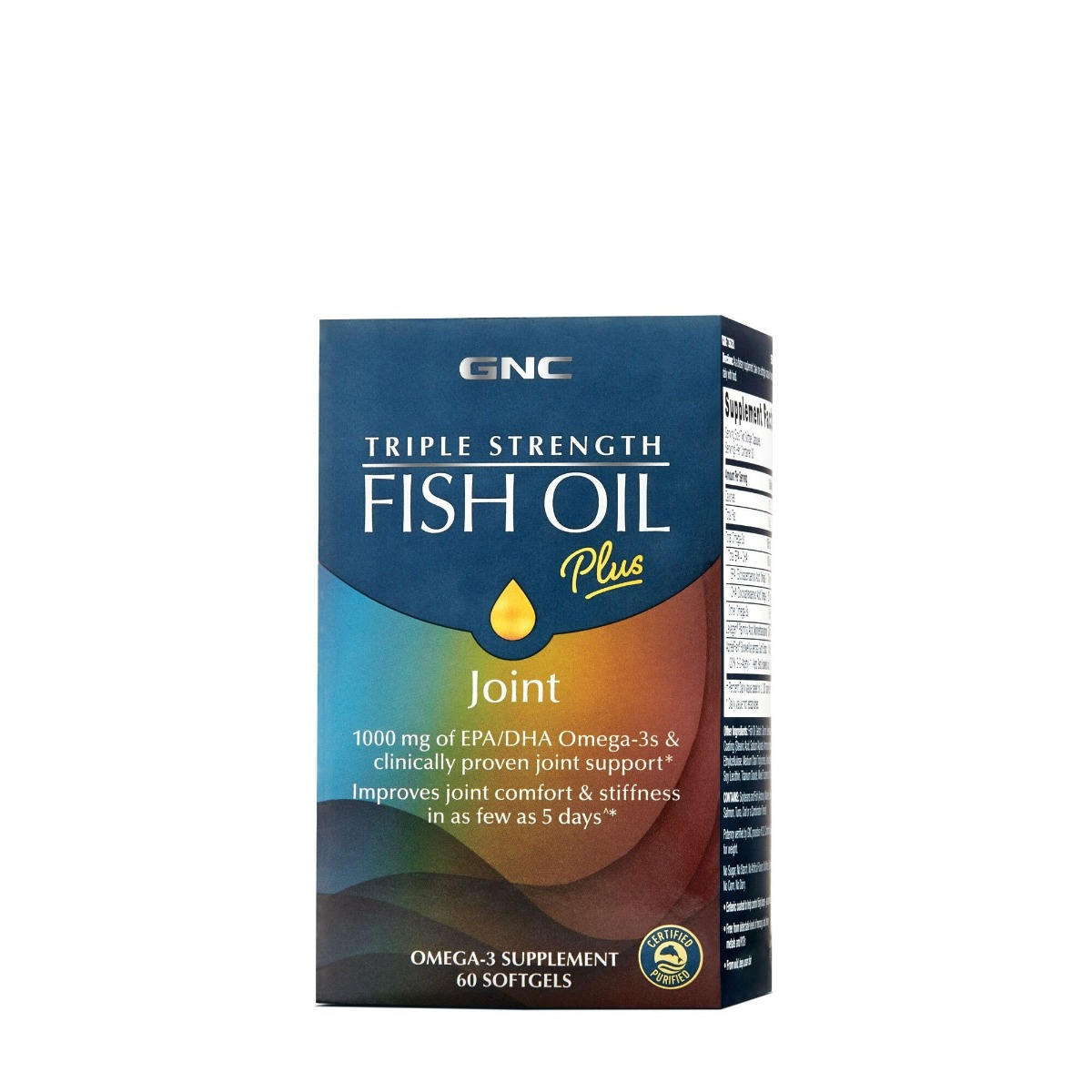 Ulei de peste cu suport pentru articulatii Triple Strength Fish Oil Plus Joint, 60 capsule, GNC Ulei de peste cu suport pentru articulatii Triple Strength Fish Oil Plus Joint, 60 capsule, GNC
