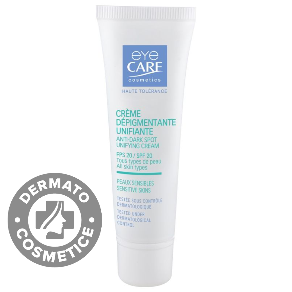 Crema depigmentanta unificatoare pentru ten sensibil, 30ml, Eye Care Cosmetics Crema depigmentanta unificatoare pentru ten sensibil, 30ml, Eye Care Cosmetics