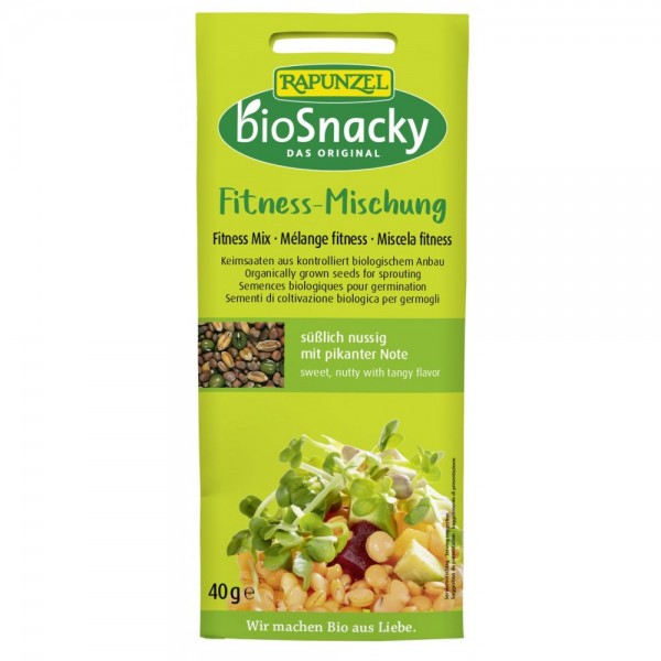Amestec fitness de seminte pentru germinat bio BioSnacky, 40g, Rapunzel Amestec fitness de seminte pentru germinat bio BioSnacky, 40g, Rapunzel