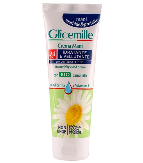 Crema hidratanta pentru maini cu glicerina, musetel bio si vitamina E, 100ml, Glicemille Crema hidratanta pentru maini cu glicerina, musetel bio si vitamina E, 100ml, Glicemille