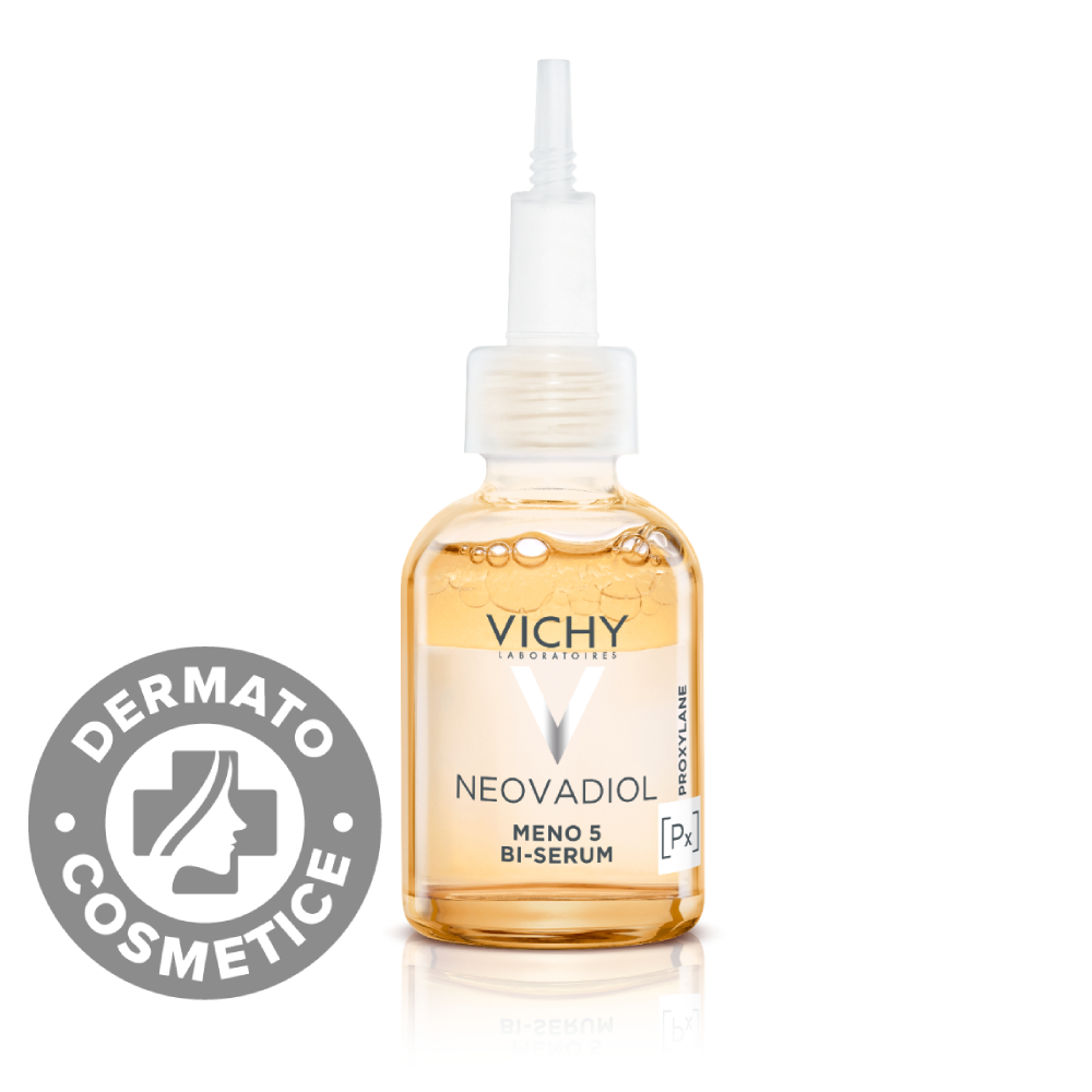 Ser antirid bifazic pentru tenul in perioada de peri si post menopauza Neovadiol, 30ml, Vichy Ser antirid bifazic pentru tenul in perioada de peri si post menopauza Neovadiol, 30ml, Vichy