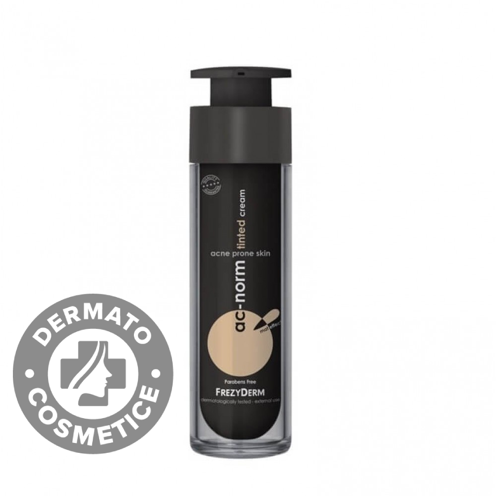 Crema cu pigment cameleonic pentru tenul acneic AC-Norm Tinted Cream, 50ml, Frezyderm Crema cu pigment cameleonic pentru tenul acneic AC-Norm Tinted Cream, 50ml, Frezyderm