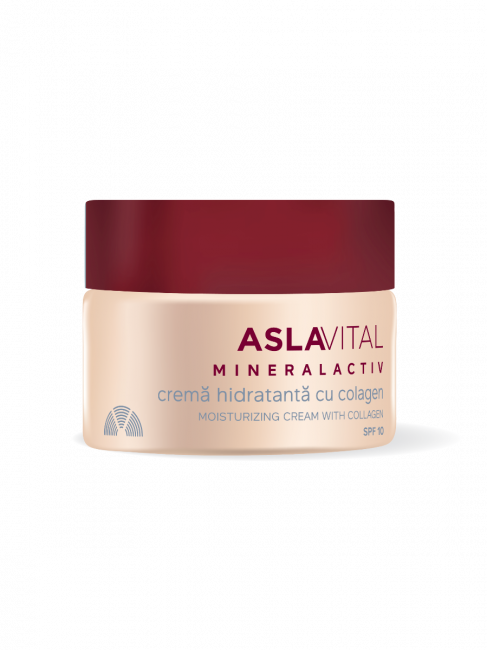 Crema hidratanta cu colagen si SPF10 MineralActiv, 50ml, AslaVital Crema hidratanta cu colagen si SPF10 MineralActiv, 50ml, AslaVital