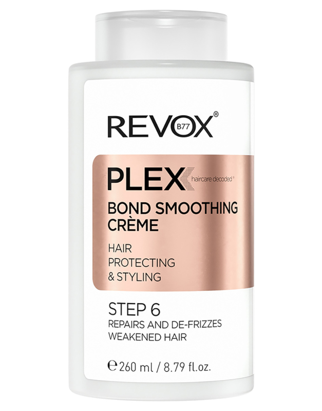 Crema pentru par deteriorat Plex Bond Smoothing Step 6, 260ml, Revox Crema pentru par deteriorat Plex Bond Smoothing Step 6, 260ml, Revox