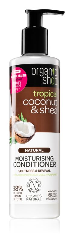 Balsam hidratant pentru par uscat si deteriorat Coconut & Shea, 280ml, Organic Shop Balsam hidratant pentru par uscat si deteriorat Coconut & Shea, 280ml, Organic Shop