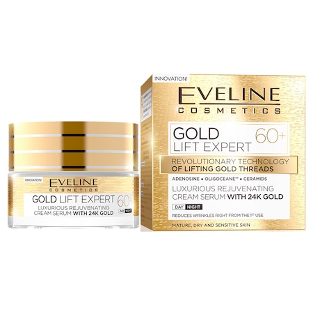 Crema de zi si de noapte Gold Lift Expert 60+, 50ml, Eveline Cosmetics Crema de zi si de noapte Gold Lift Expert 60+, 50ml, Eveline Cosmetics
