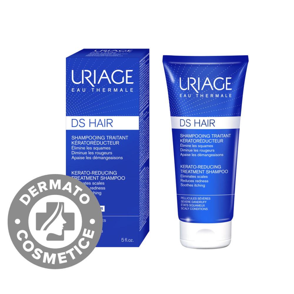 Sampon tratament kerato-reductor cu apa termala DS Hair, 150ml, Uriage Sampon tratament kerato-reductor cu apa termala DS Hair, 150ml, Uriage