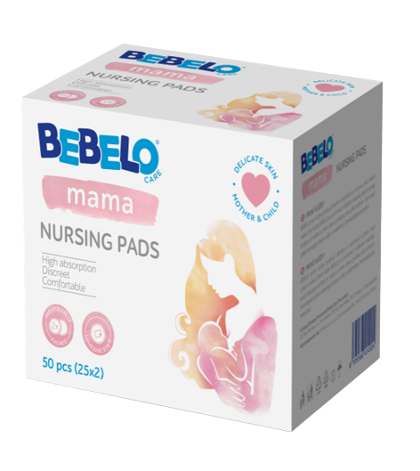 Bebelo Mama Tampoane pentru san, 50 bucati​