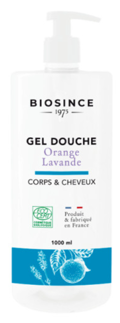 Gel de dus organic pentru corp si par cu Lavanda si Portocala, 1000ml, Biosince 1975 Gel de dus organic pentru corp si par cu Lavanda si Portocala, 1000ml, Biosince 1975