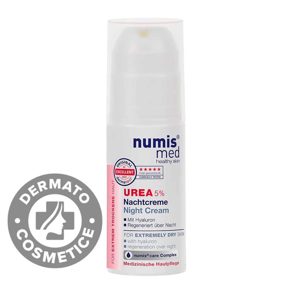 Crema de noapte pentru fata cu uree 5% si Hyaluron, 50ml, Numismed Crema de noapte pentru fata cu uree 5% si Hyaluron, 50ml, Numismed