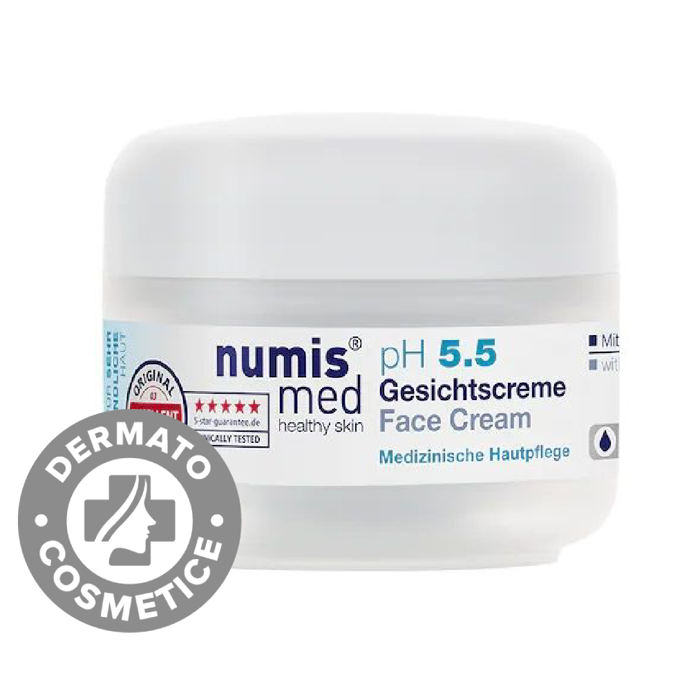 Crema pentru fata zi si noapte cu pH 5.5 Sensitive, 50ml, Numismed Crema pentru fata zi si noapte cu pH 5.5 Sensitive, 50ml, Numismed