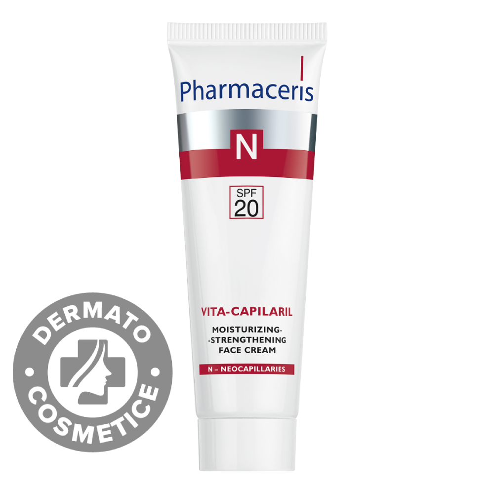Crema calmanta anti-roseata SPF20 Vita-Capilaril N, 50ml, Pharmaceris Crema calmanta anti-roseata SPF20 Vita-Capilaril N, 50ml, Pharmaceris