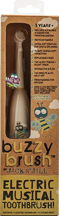 Periuta de dinti electrica muzicala pentru copii de la +3 ani Buzzy Brush, 1 bucata, Jack N' Jill Periuta de dinti electrica muzicala pentru copii de la +3 ani Buzzy Brush, 1 bucata, Jack N' Jill
