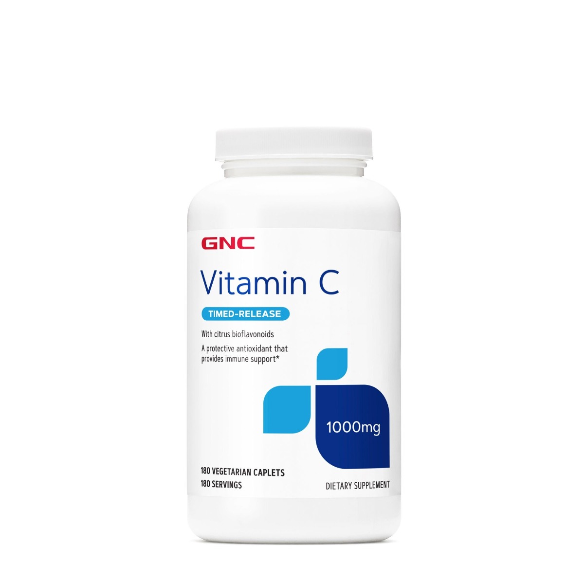 Vitamina C 1000mg cu biflavonoide si pulbere de macese, 180 tablete, GNC Vitamina C 1000mg cu biflavonoide si pulbere de macese, 180 tablete, GNC