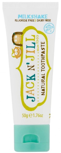 Pasta de dinti naturala pentru copii de la +6 luni Milkshake, 50g, Jack N' Jill Kids Pasta de dinti naturala pentru copii de la +6 luni Milkshake, 50g, Jack N' Jill Kids