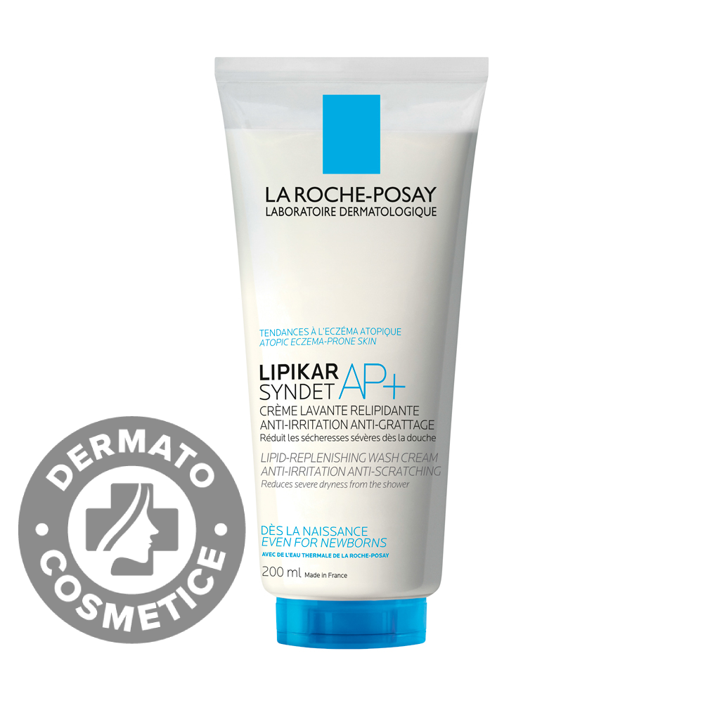 Crema de spalare anti-iritatii si anti-prurit pentru pielea uscata Lipikar Syndet AP+, 200ml, La Roche-Posay Crema de spalare anti-iritatii si anti-prurit pentru pielea uscata Lipikar Syndet AP+, 200ml, La Roche-Posay