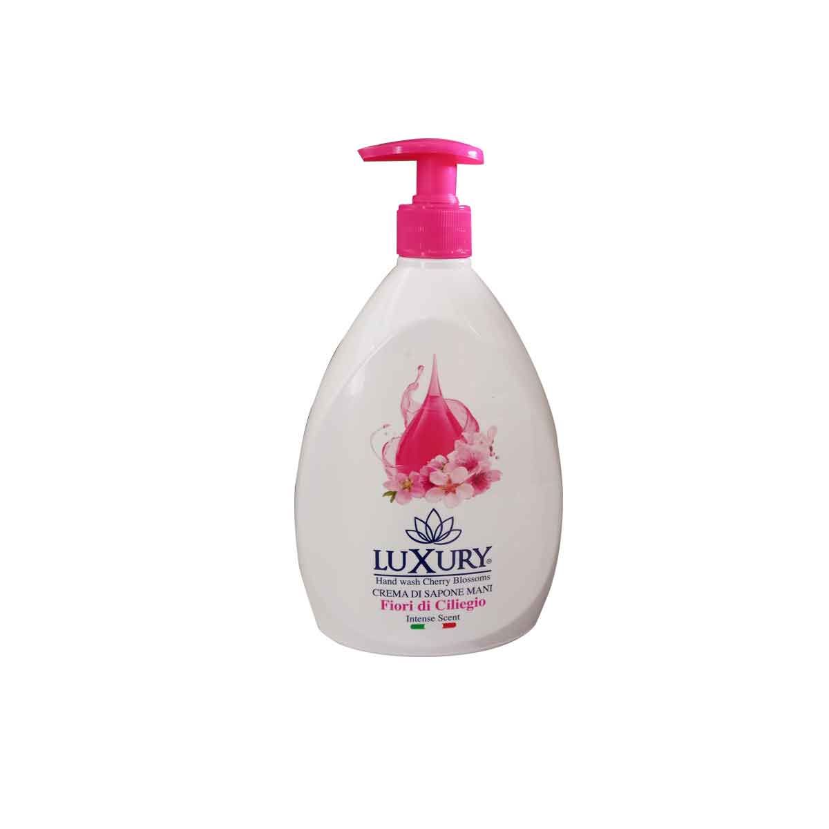 Sapun lichid cu pompita si aroma de floare de cires, 750ml, Luxury Sapun lichid cu pompita si aroma de floare de cires, 750ml, Luxury