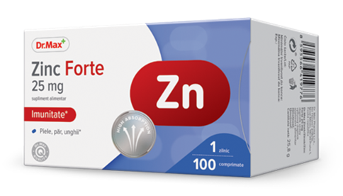 Dr. Max Zinc Forte 25mg, 100 comprimate filmate