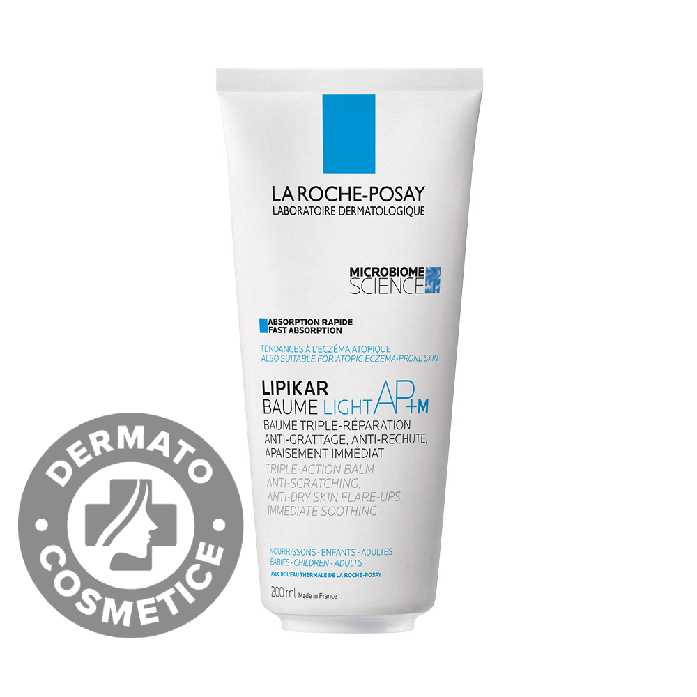 Balsam cu absorbtie rapida si tripla actiune impotriva puseurilor de uscaciune a pielii Lipikar Light AP+M, 200ml, La Roche Posay Balsam cu absorbtie rapida si tripla actiune impotriva puseurilor de uscaciune a pielii Lipikar Light AP+M, 200ml, La Roche Posay