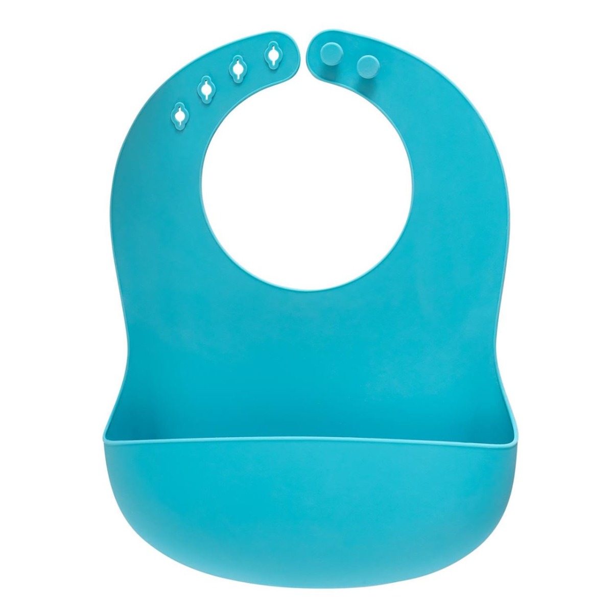 Bavetica albastra din silicon moale, reglabila cu buzunar colector 25033, 1 bucata, Reer Bavetica albastra din silicon moale, reglabila cu buzunar colector 25033, 1 bucata, Reer
