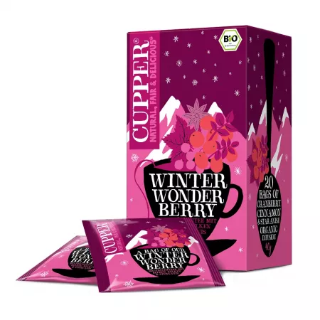 Ceai Eco infuzie merisor si scortisoara Winter Wonder Berry, 40g, Cupper Ceai Eco infuzie merisor si scortisoara Winter Wonder Berry, 40g, Cupper