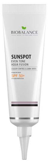 Crema solara SPF 50+ uniformizanta impotriva petelor pigmentare Aqua Fusion, 40ml, Bio Balance Crema solara SPF 50+ uniformizanta impotriva petelor pigmentare Aqua Fusion, 40ml, Bio Balance
