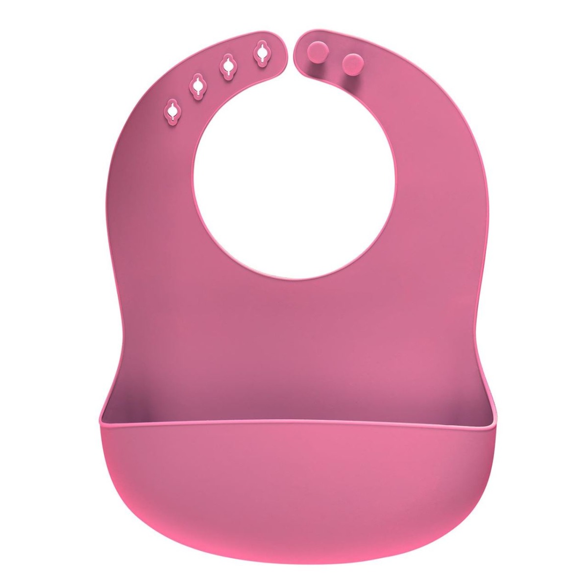 Bavetica roz din silicon moale, reglabila cu buzunar colector 25044, 1 bucata, Reer Bavetica roz din silicon moale, reglabila cu buzunar colector 25044, 1 bucata, Reer
