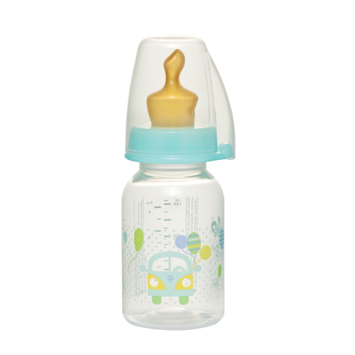 Biberon PP Family unisex cu tetina din latex ortodontica pentru ceai (S) 0-6 luni, 125ml, Nip Biberon PP Family unisex cu tetina din latex ortodontica pentru ceai (S) 0-6 luni, 125ml, Nip