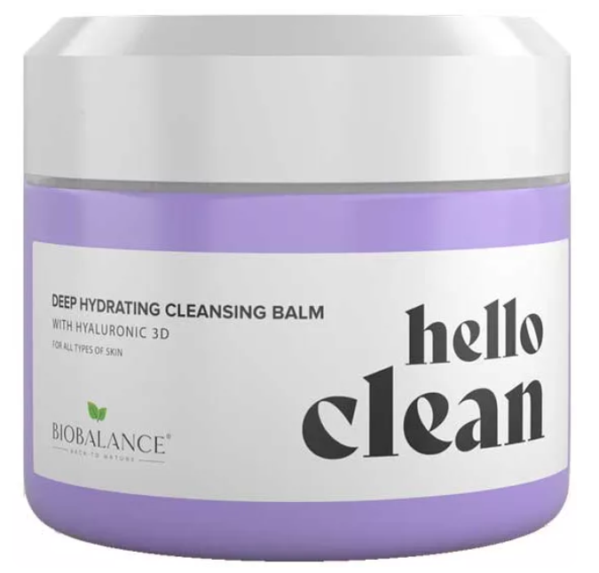 Balsam de curatare faciala 3 in 1 cu acid hialuronic Hello Clean, 100ml, Bio Balance Balsam de curatare faciala 3 in 1 cu acid hialuronic Hello Clean, 100ml, Bio Balance