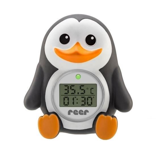 Termometru digital de baie si camera MyHappyPingu 24041, 1 bucata, Reer Termometru digital de baie si camera MyHappyPingu 24041, 1 bucata, Reer