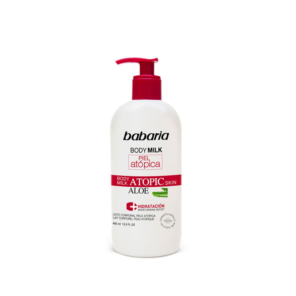 Lapte de corp pentru piele atopica cu aloe vera, 400ml, Babaria Lapte de corp pentru piele atopica cu aloe vera, 400ml, Babaria