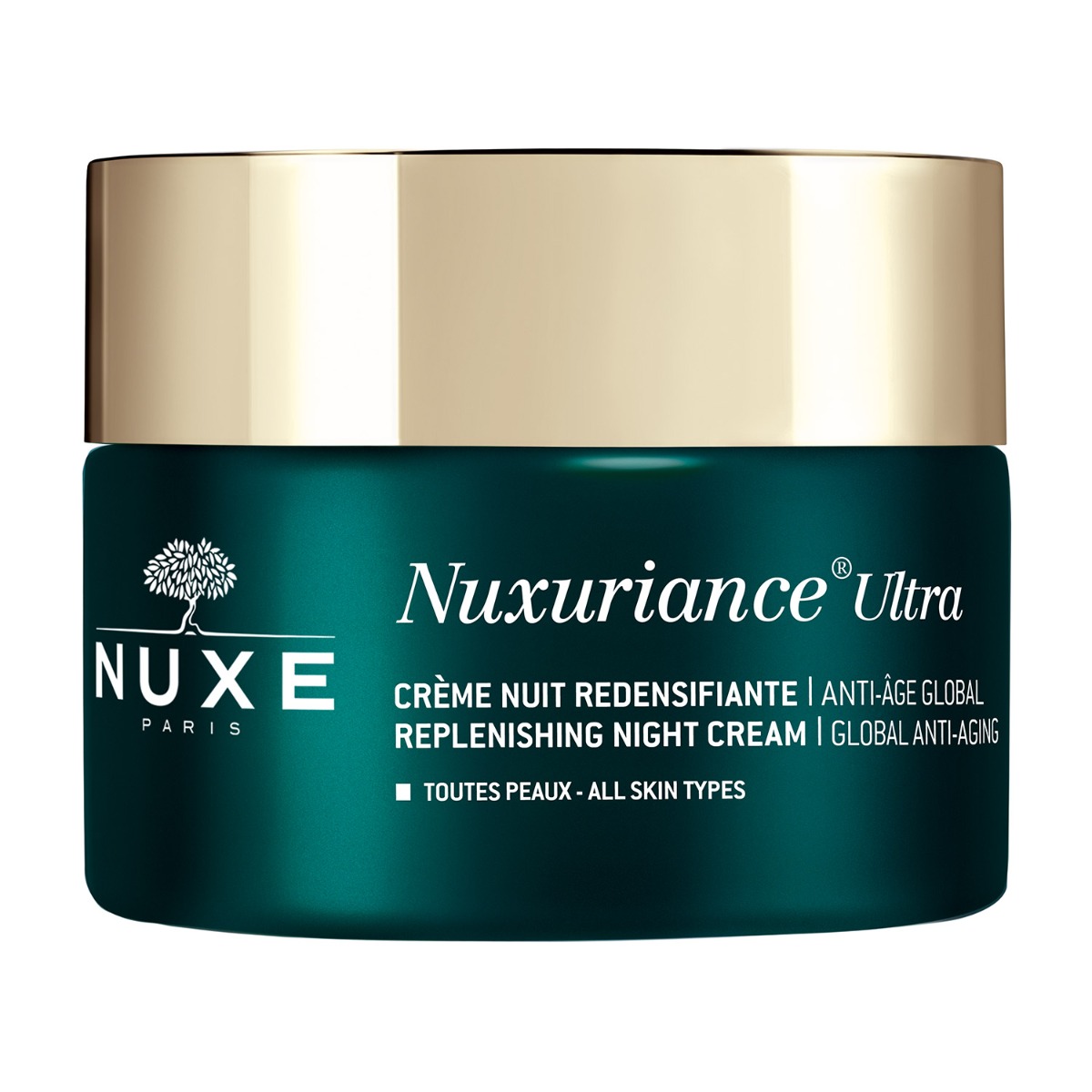 Crema de noapte regeneratoare pentru toate tipurile de ten Nuxuriance Ultra, 50ml, Nuxe Crema de noapte regeneratoare pentru toate tipurile de ten Nuxuriance Ultra, 50ml, Nuxe
