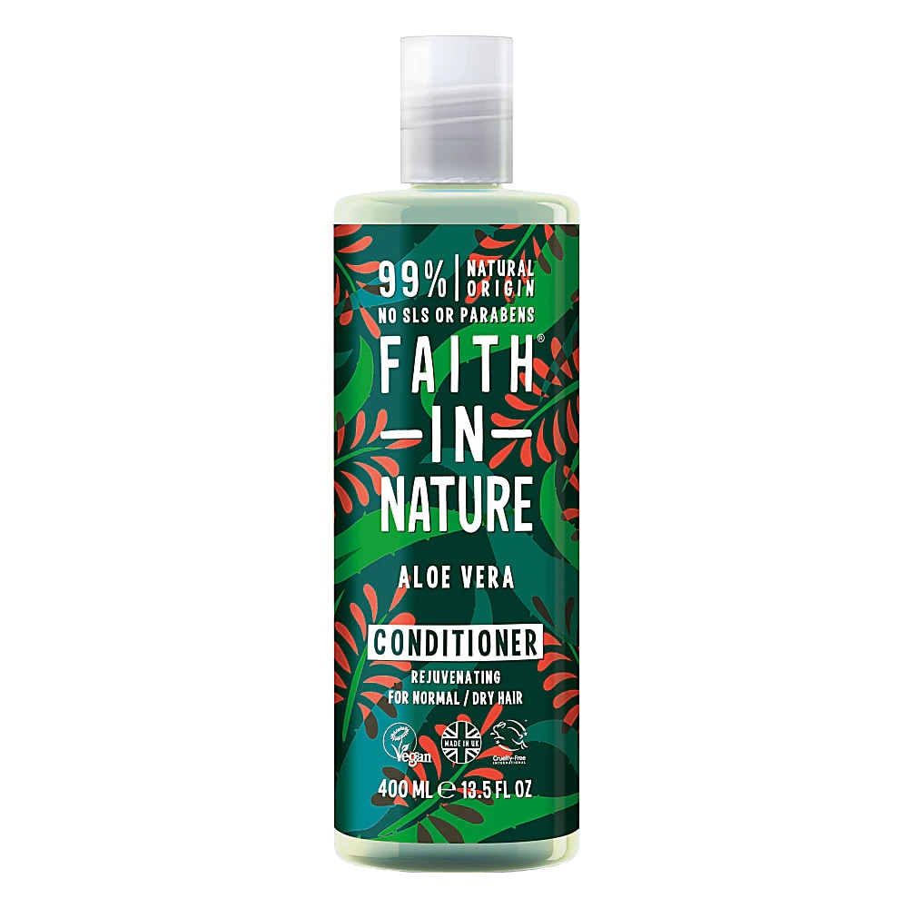 Balsam natural nutritiv cu aloe vera pentru par normal sau uscat, 400ml, Faith in Nature Balsam natural nutritiv cu aloe vera pentru par normal sau uscat, 400ml, Faith in Nature