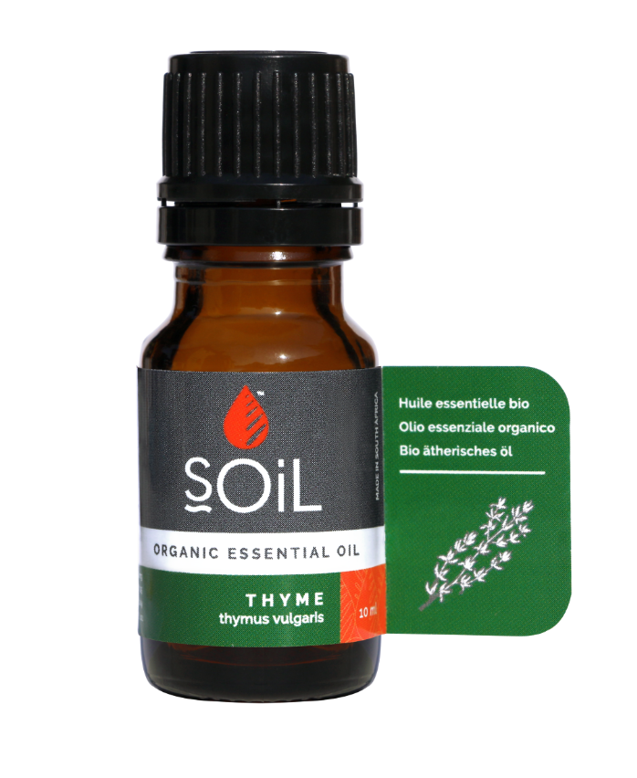 Ulei Esential Cimbru (Thymus vulgaris) 100% Organic Ecocert, 10ml, Soil Ulei Esential Cimbru (Thymus vulgaris) 100% Organic Ecocert, 10ml, Soil