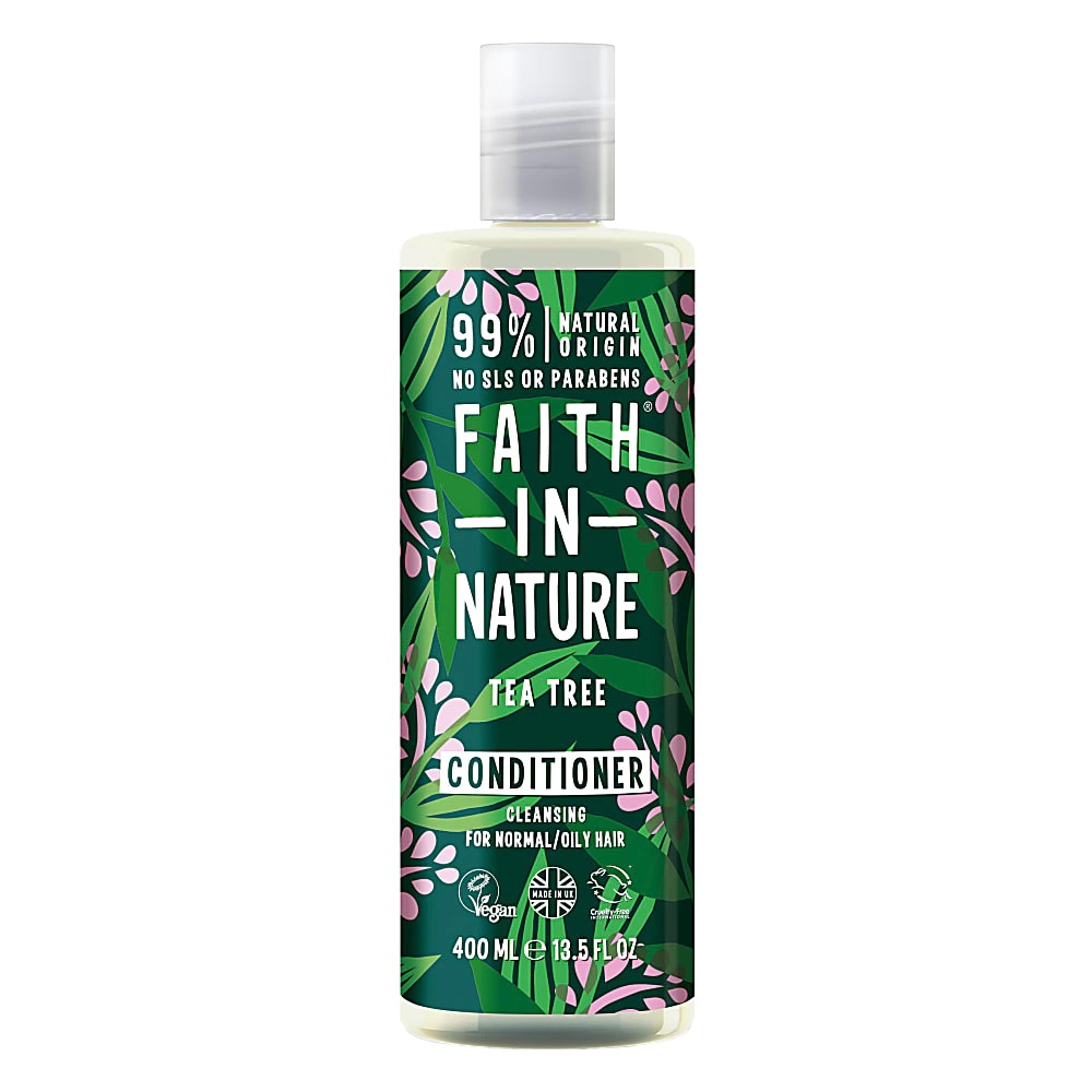 Balsam natural purifiant cu tea tree pentru par gras cu matreata, 400ml, Faith in Nature Balsam natural purifiant cu tea tree pentru par gras cu matreata, 400ml, Faith in Nature