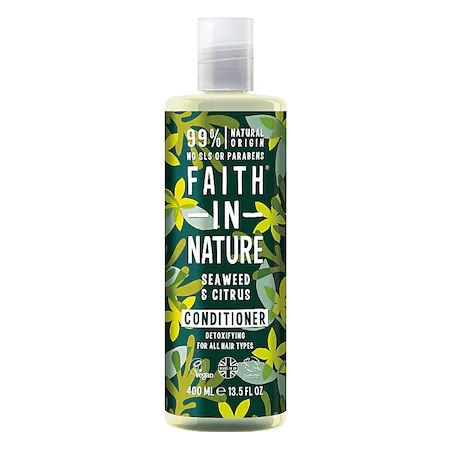 Balsam natural detoxifiant cu alege marine si citrice pentru toate tipurile de par, 400ml, Faith in Nature Balsam natural detoxifiant cu alege marine si citrice pentru toate tipurile de par, 400ml, Faith in Nature