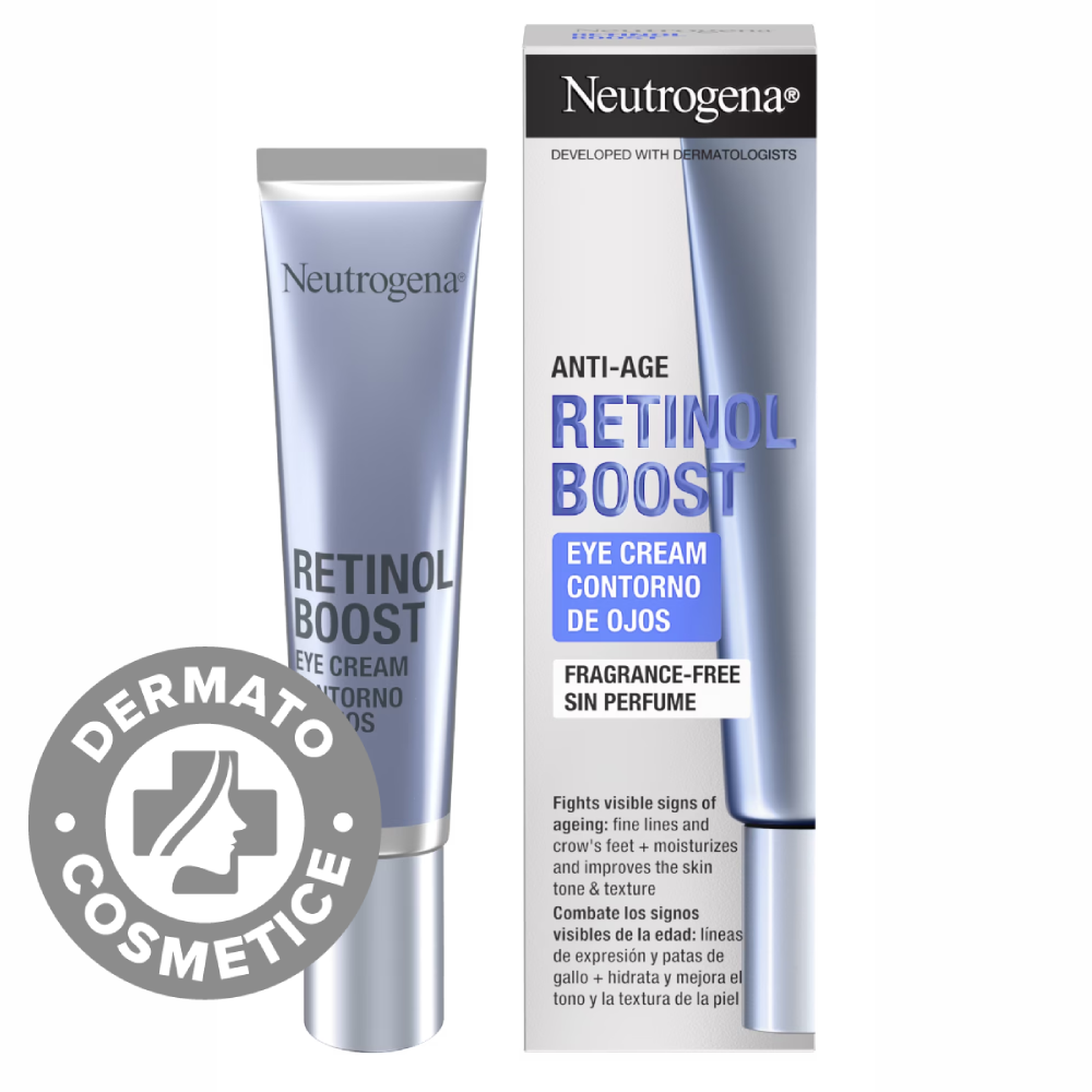 Crema pentru ochi anti-imbatranire Retinol Boost, 15ml, Neutrogena Crema pentru ochi anti-imbatranire Retinol Boost, 15ml, Neutrogena