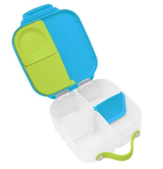 Caserola compartimentata Albastru + Verde Mini Lunchbox 1L, 1 bucata, Bbox Caserola compartimentata Albastru + Verde Mini Lunchbox 1L, 1 bucata, Bbox