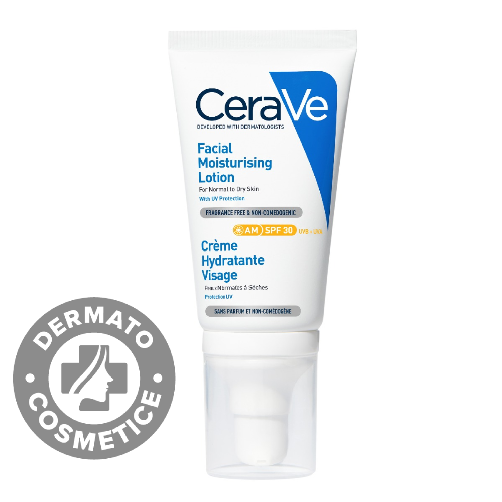 Crema hidratanta pentru ten normal-uscat AM SPF 30, 52ml, Cerave Crema hidratanta pentru ten normal-uscat AM SPF 30, 52ml, Cerave