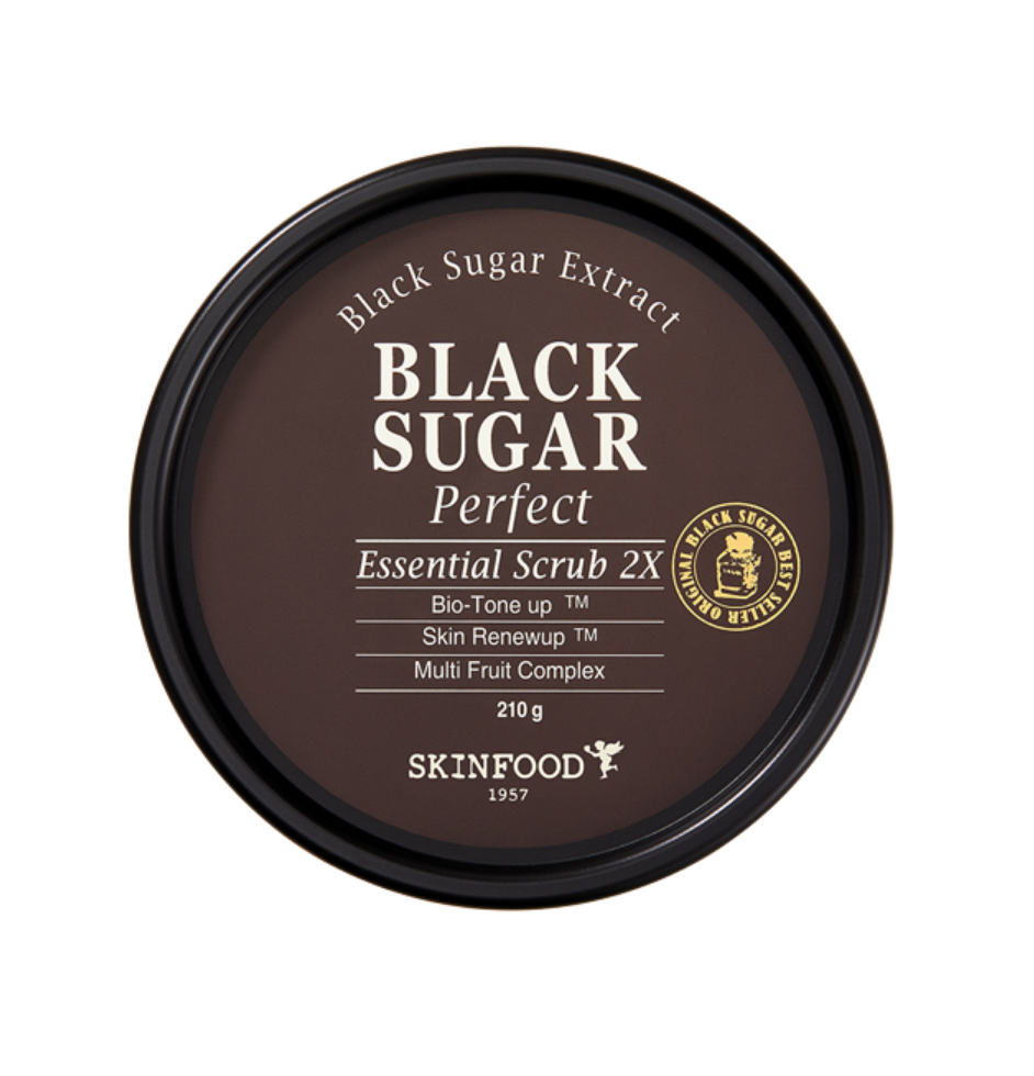 Exfoliant pe baza de zahar Black Sugar Perfect, 100g, Skinfood Exfoliant pe baza de zahar Black Sugar Perfect, 100g, Skinfood