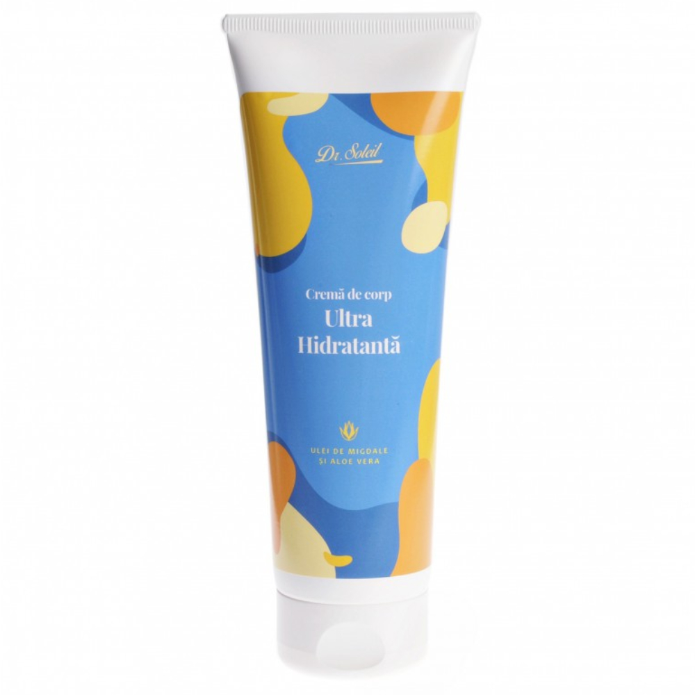 Crema de corp ultra hidratanta cu ulei de migdale si aloe vera, 250ml, Dr. Soleil Crema de corp ultra hidratanta cu ulei de migdale si aloe vera, 250ml, Dr. Soleil