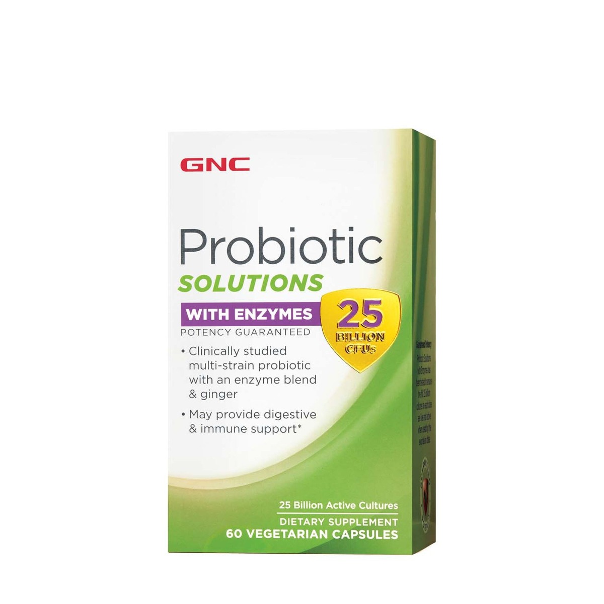 Probiotic solutions cu enzime digestive 25 Miliarde CFU's, 60 capsule, GNC Probiotic solutions cu enzime digestive 25 Miliarde CFU's, 60 capsule, GNC